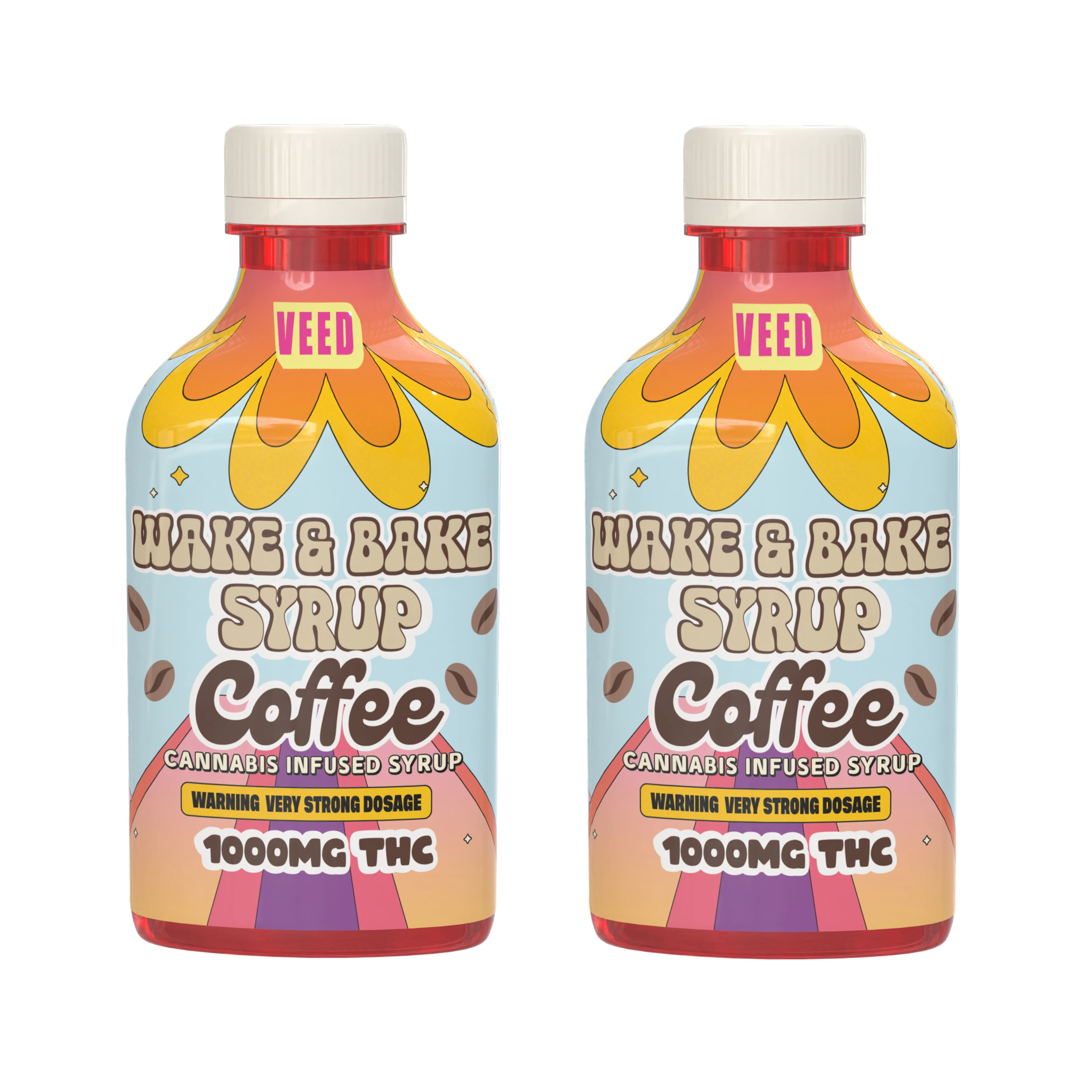 1000mg Wake & Bake Syrup - Very Potent THC Drink Enhancer - THC Infused Coffee Sweetener