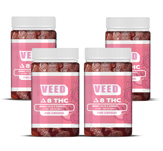 Limited Edition Delta 8 THC Gummies Bundle XL 4ct - 3000mg 4 count