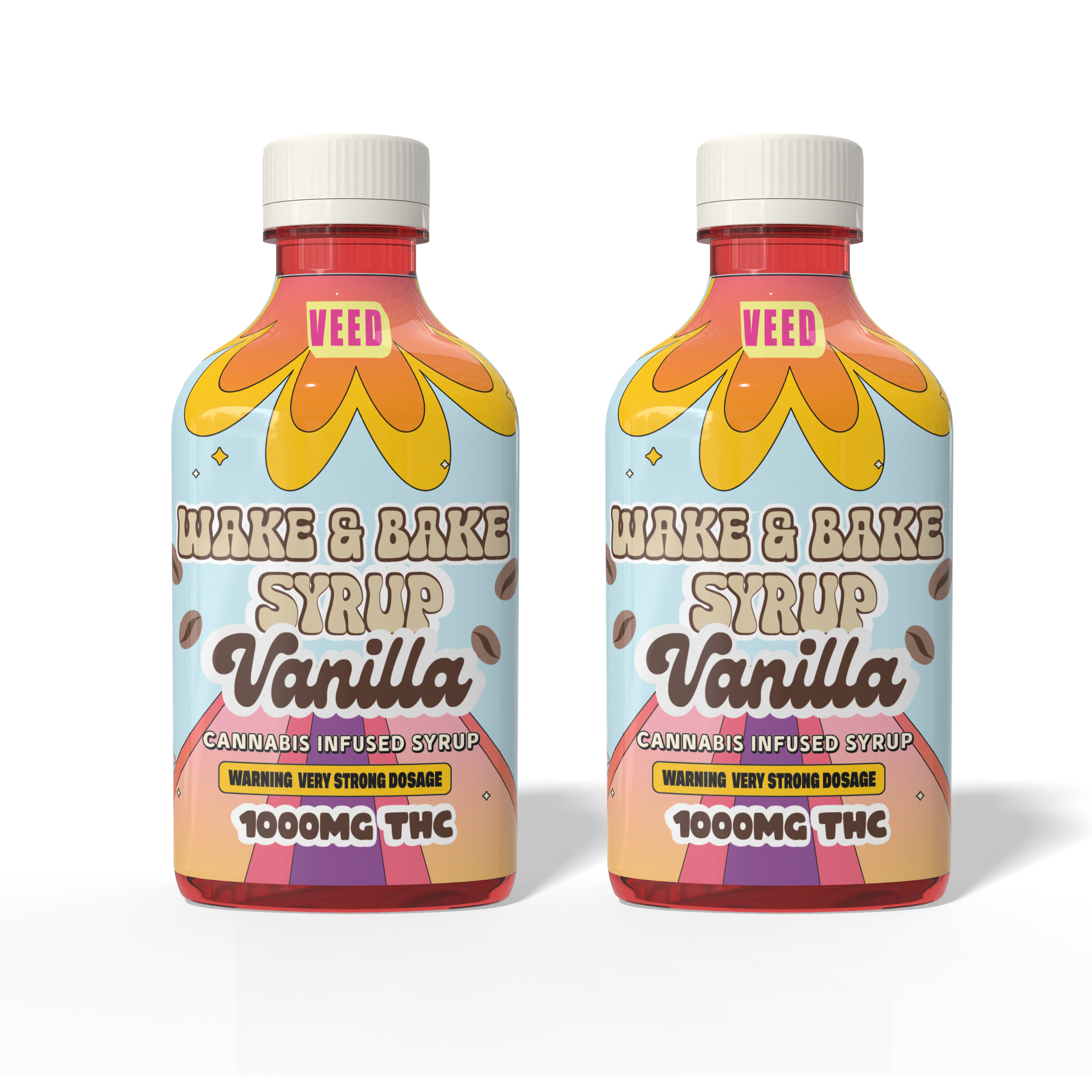 1000mg Wake & Bake Syrup - Very Potent THC Drink Enhancer - THC Infused Coffee Sweetener