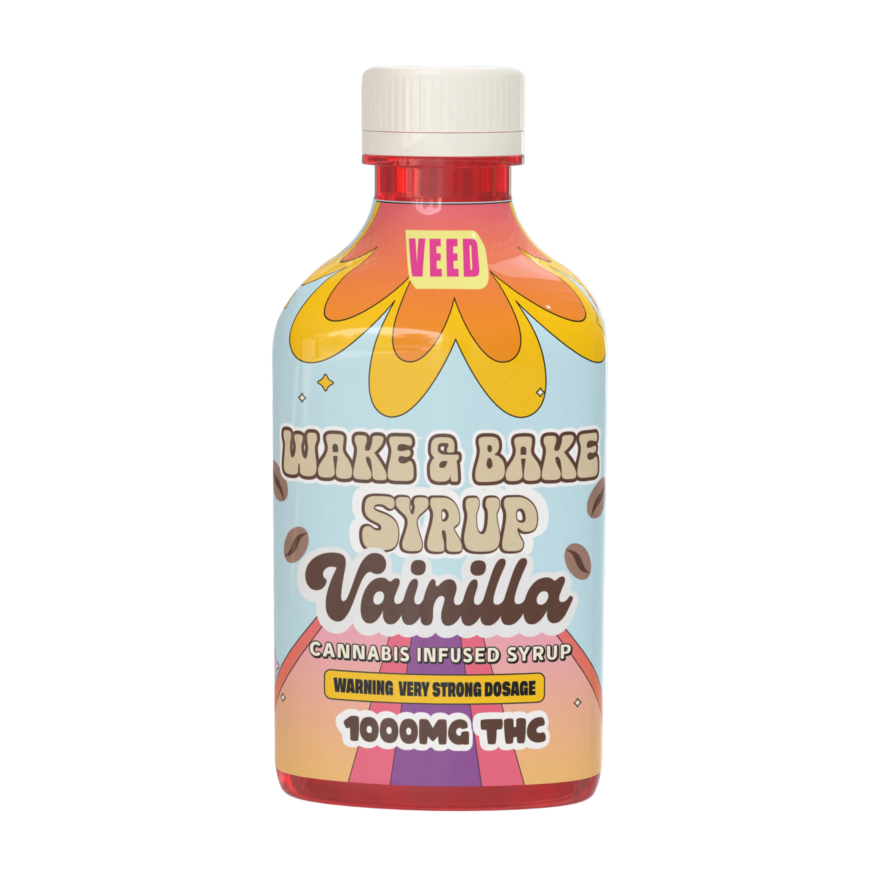 1000mg Wake & Bake Syrup - Very Potent THC Drink Enhancer - THC Infused Coffee Sweetener